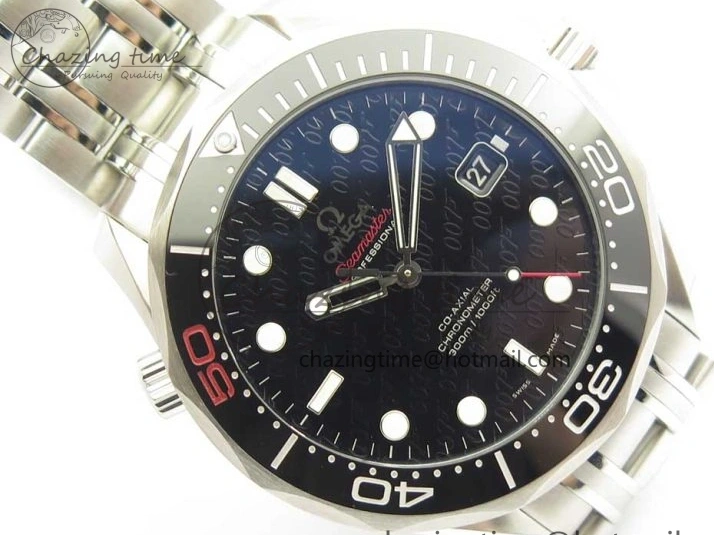 0518 Seamaster 300M Chronometer SS “007” Limited Edition OMF 1:1 Best Edition on SS Bracelet A2824 (Black Balance Wheel) V Seasonal 7952